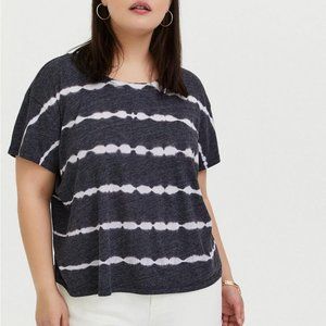 Torrid Relaxed Fit Cropped Tie Dye Top Size 4X
